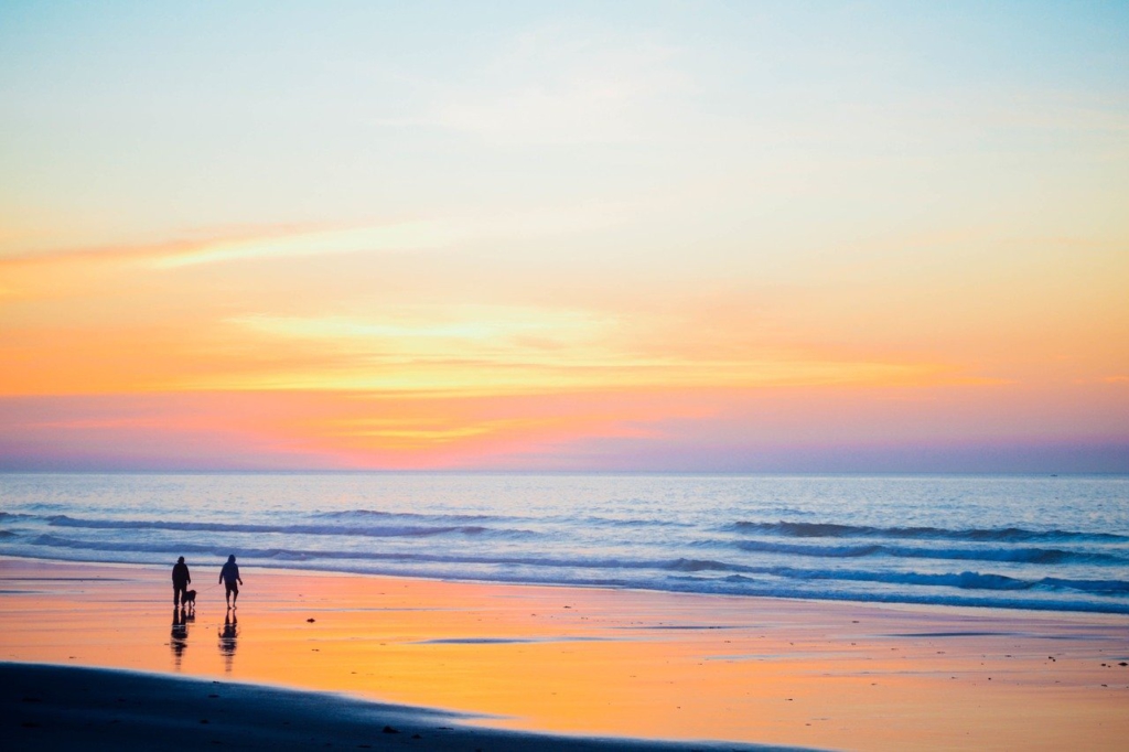 海　夕日　景色　写真