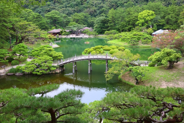 栗林公園 高松市 日本庭園