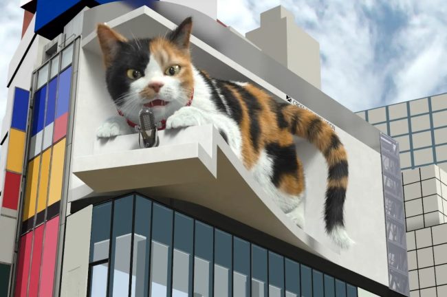 3D巨大猫こと『新宿東口の猫』の新作動画『ねこ＆エコー編』が、9月29日の招き猫の日にクロス新宿ビジョンにて放映スタート！ビル1・2階のカフェでは、ねこ検定特別展示も開催中